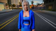 Blonde blue outfit для GTA San Andreas