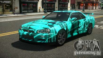 Nissan Skyline R34 L-Sport S9 для GTA 4