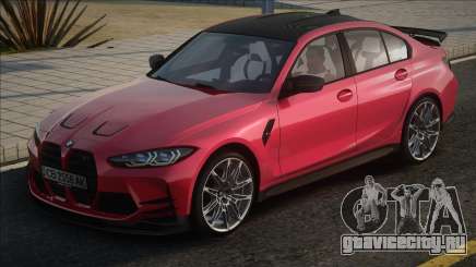 BMW M3 g80 Ukr Plate для GTA San Andreas