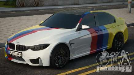 BMW M3 F30 UKR Plate для GTA San Andreas