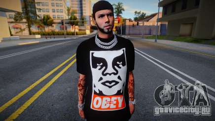 Anuel AA T-Shirt Obey для GTA San Andreas