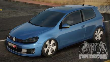 Volkswagen Golf 6 Blue для GTA San Andreas