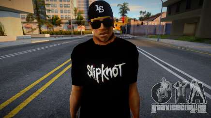 CJ HD tipo slipknot y adidas для GTA San Andreas
