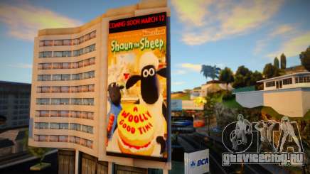 Bank BCA Shaun The Sheep Billboard для GTA San Andreas