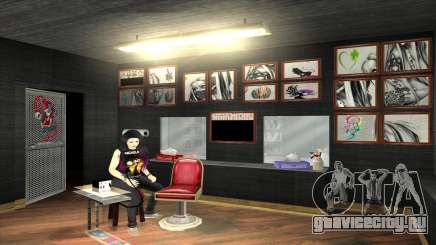 New Tattoos Shop Interior для GTA San Andreas