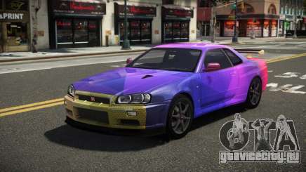 Nissan Skyline R34 L-Sport S7 для GTA 4