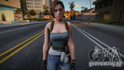Jill Valentine with jeans (Resident Evil 3) для GTA San Andreas
