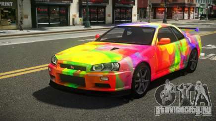 Nissan Skyline R34 L-Sport S4 для GTA 4