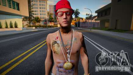 Lefty SM tenis rojos y Con ropa roja Versión 2 для GTA San Andreas