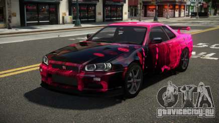 Nissan Skyline R34 L-Sport S3 для GTA 4