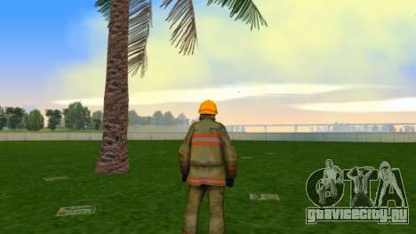 Fireman Upscaled Ped для GTA Vice City