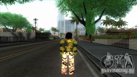 Военная девушка Камуфляж для GTA San Andreas