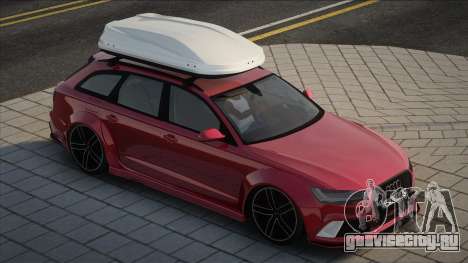 Audi RS6 Avant UKR Plate для GTA San Andreas