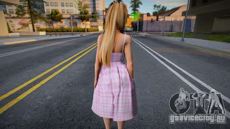 DOA Mila - Long Plaid Dress Barbie The Movie для GTA San Andreas