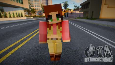 Mecgrl3 Minecraft Ped для GTA San Andreas