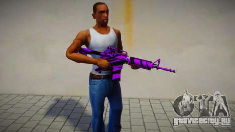 Fiolet Gun - M4 для GTA San Andreas