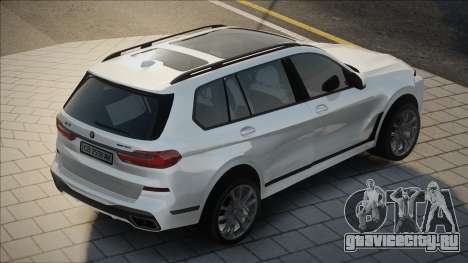 BMW X7 M60i 2023 White Ukr для GTA San Andreas