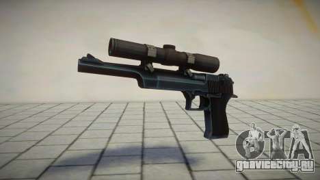 Long Muzzle Desert Eagle (Meryl Gun) - MGS4 v1 для GTA San Andreas