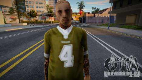 Tattooed gang member from The Vagos Gang для GTA San Andreas