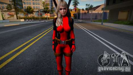 DOAXVV Amy - Lady Deadpool Outfit для GTA San Andreas