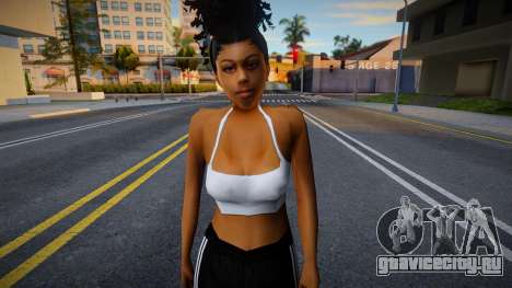 Симпатичная темнокожая девушка для GTA San Andreas