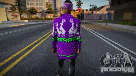 Баллас в свитере с оленями для GTA San Andreas