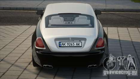 Rolls-Royce Wraith UKR Plate для GTA San Andreas