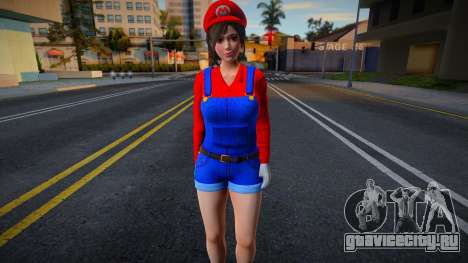 DOAXVV Sayuri - Super Mario Outfit v2 для GTA San Andreas