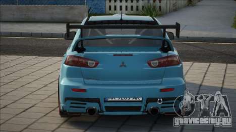 Mitsubishi Lancer Evo X UKR Plate для GTA San Andreas