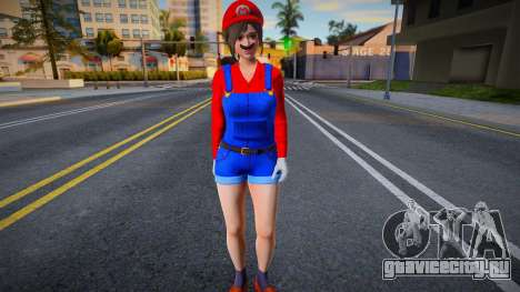 DOAXVV Sayuri - Super Mario Outfit v1 для GTA San Andreas