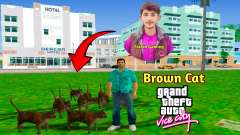 Brown Animated Cat By Faizan Gaming для GTA Vice City