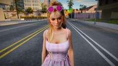 DOA Mila - Long Plaid Dress Barbie The Movie для GTA San Andreas