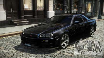 Nissan Skyline R34 E-Limited S12 для GTA 4