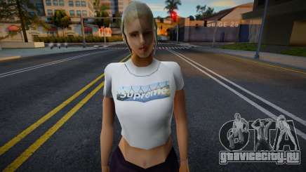 Милая девушка в топе Supreme для GTA San Andreas