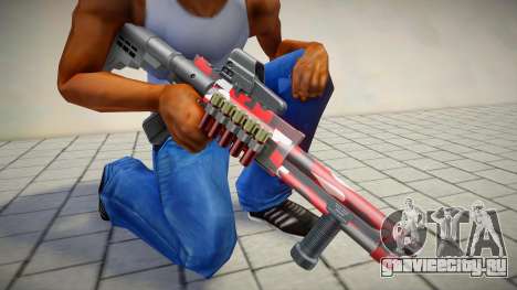 Red Camo Shotgun для GTA San Andreas