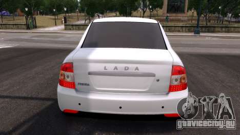 Lada Priora Белая для GTA 4