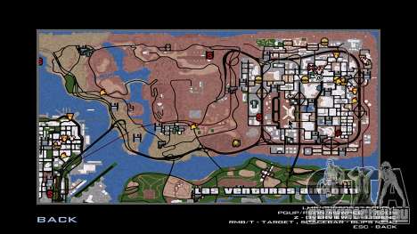 Рисованная карта для GTA San Andreas