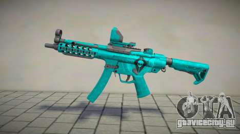 Green-Blue MP5lng для GTA San Andreas
