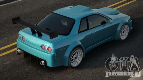 Nissan Skyline R32 Custom Blue для GTA San Andreas