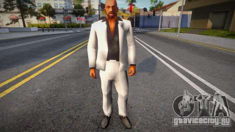 Two-Piece Suit (White-Black) для GTA San Andreas