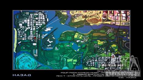 Цветная карта для GTA San Andreas
