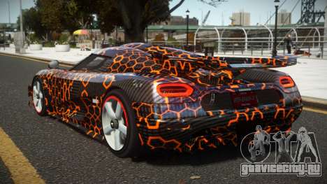 Koenigsegg Agera One G-Sport S14 для GTA 4