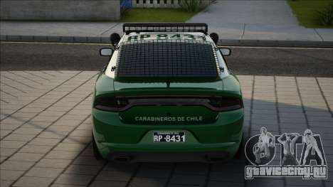 Dodge Charger De carabineros de chile [Con rejas для GTA San Andreas