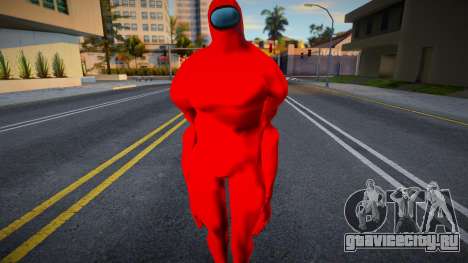 Among Us Imposter Musculosos Red для GTA San Andreas