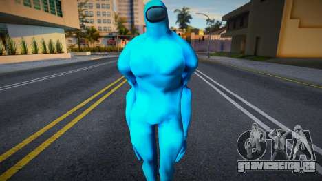 Among Us Imposter Musculosos Blue для GTA San Andreas