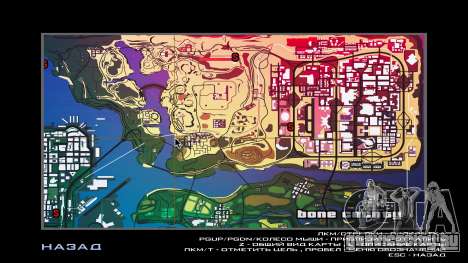 Цветная карта для GTA San Andreas