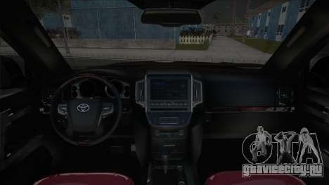 Toyota Land Cruiser 200 2017 Black для GTA San Andreas