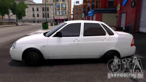 Lada Priora Белая для GTA 4