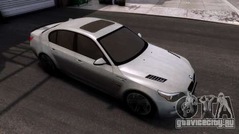 BMW M5 E60 White для GTA 4