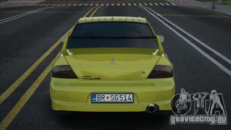 Mitsubishi Lancer EVO IX [Yellow] для GTA San Andreas